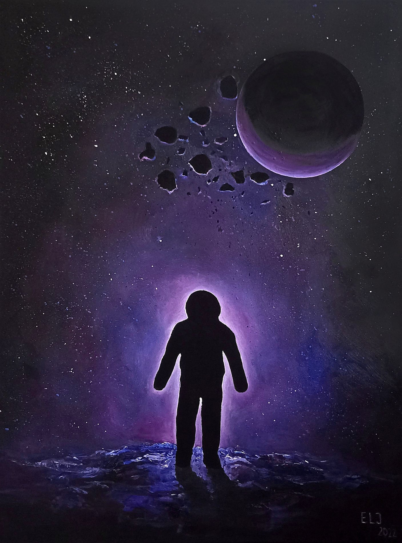 Atsisveikinimas, 2022, aliejus, akrilas 80×60