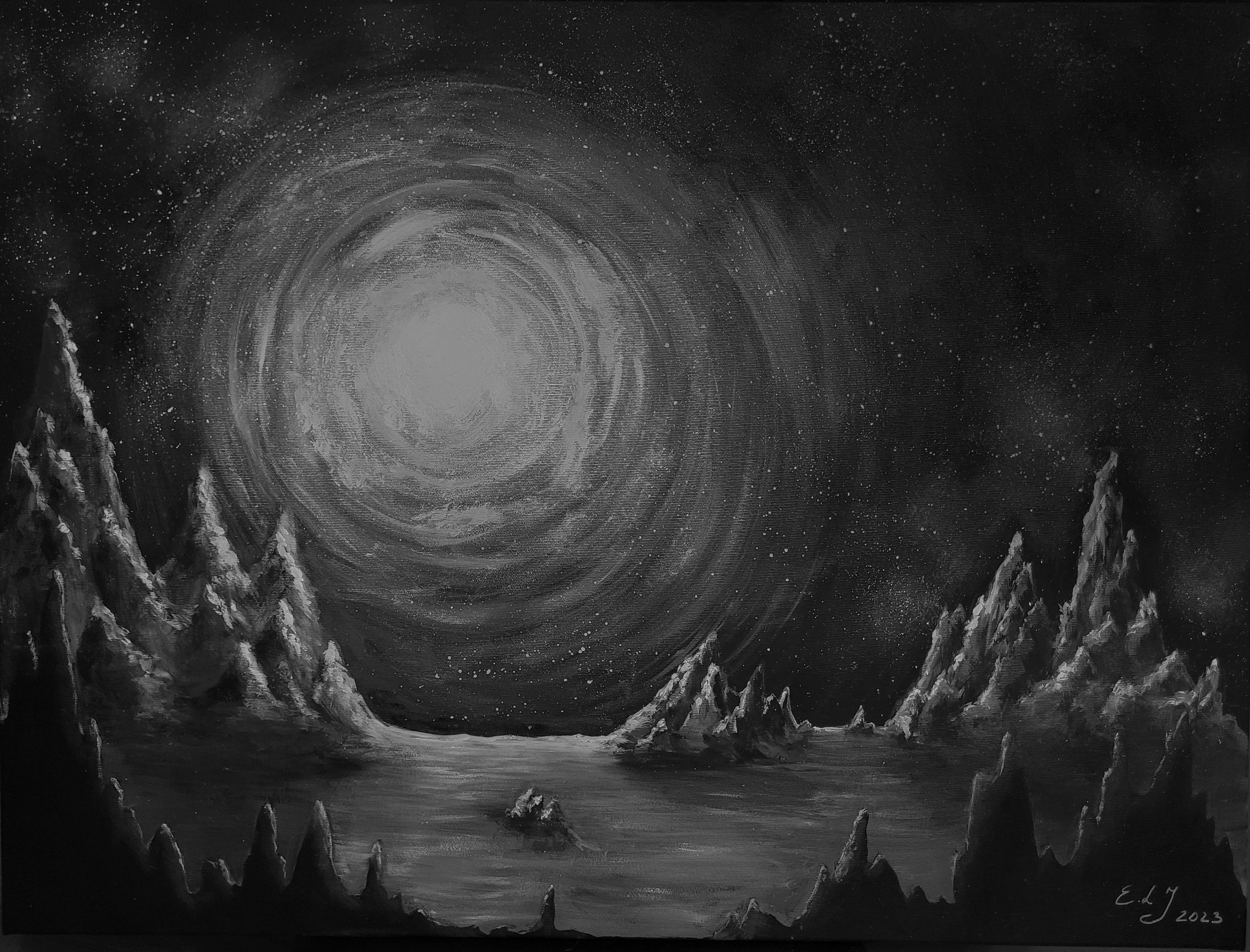 Ramybė, 2023, akrilas, 80×60