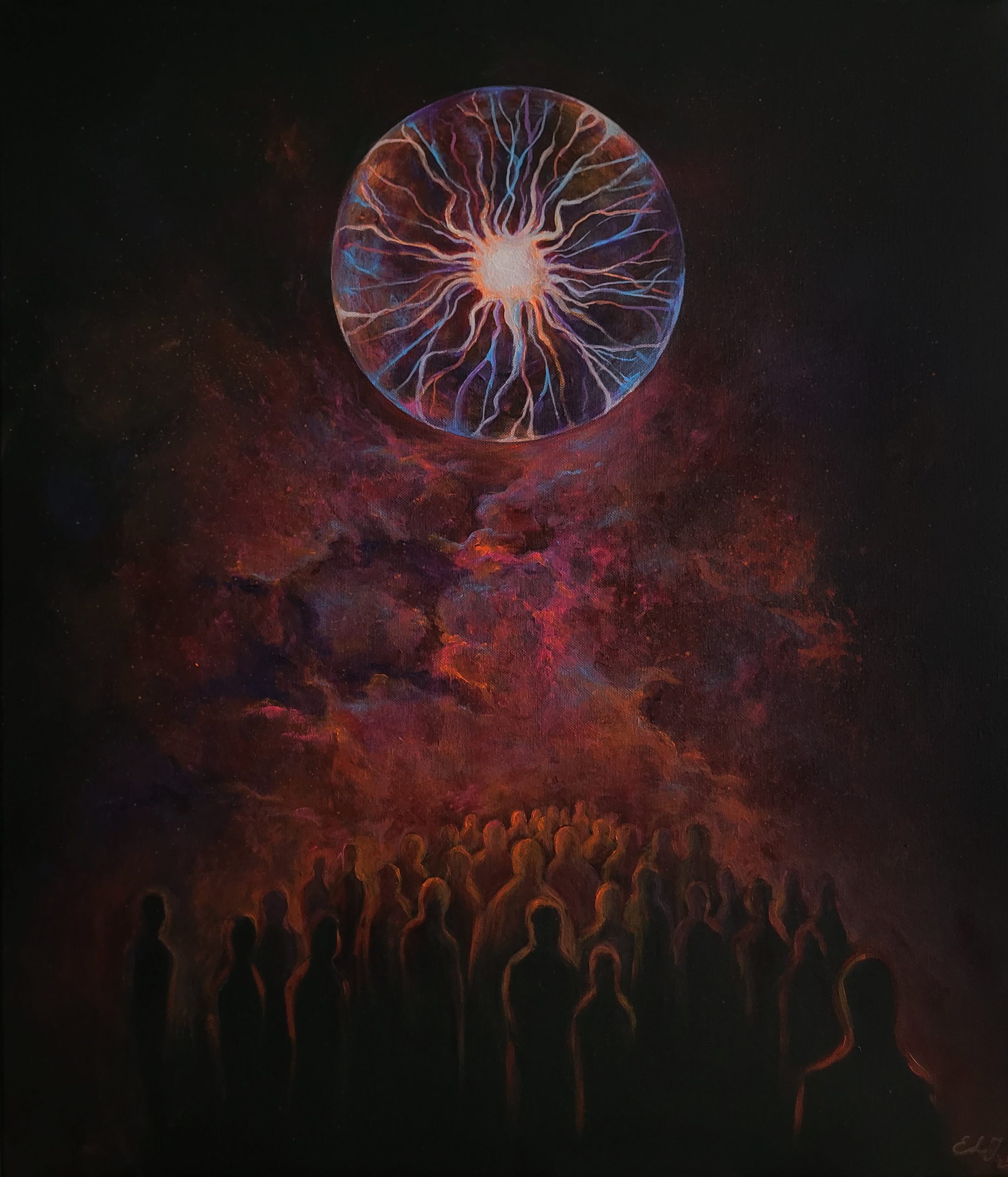 Įtampa, 2025, akrilas, 70×60
